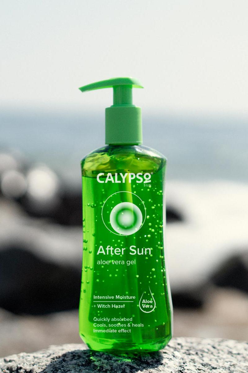 Calypso Aftersun on a beach