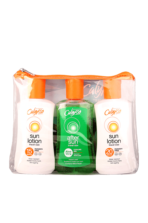 Calypso Travel Pack, Sun Lotion and After Sun